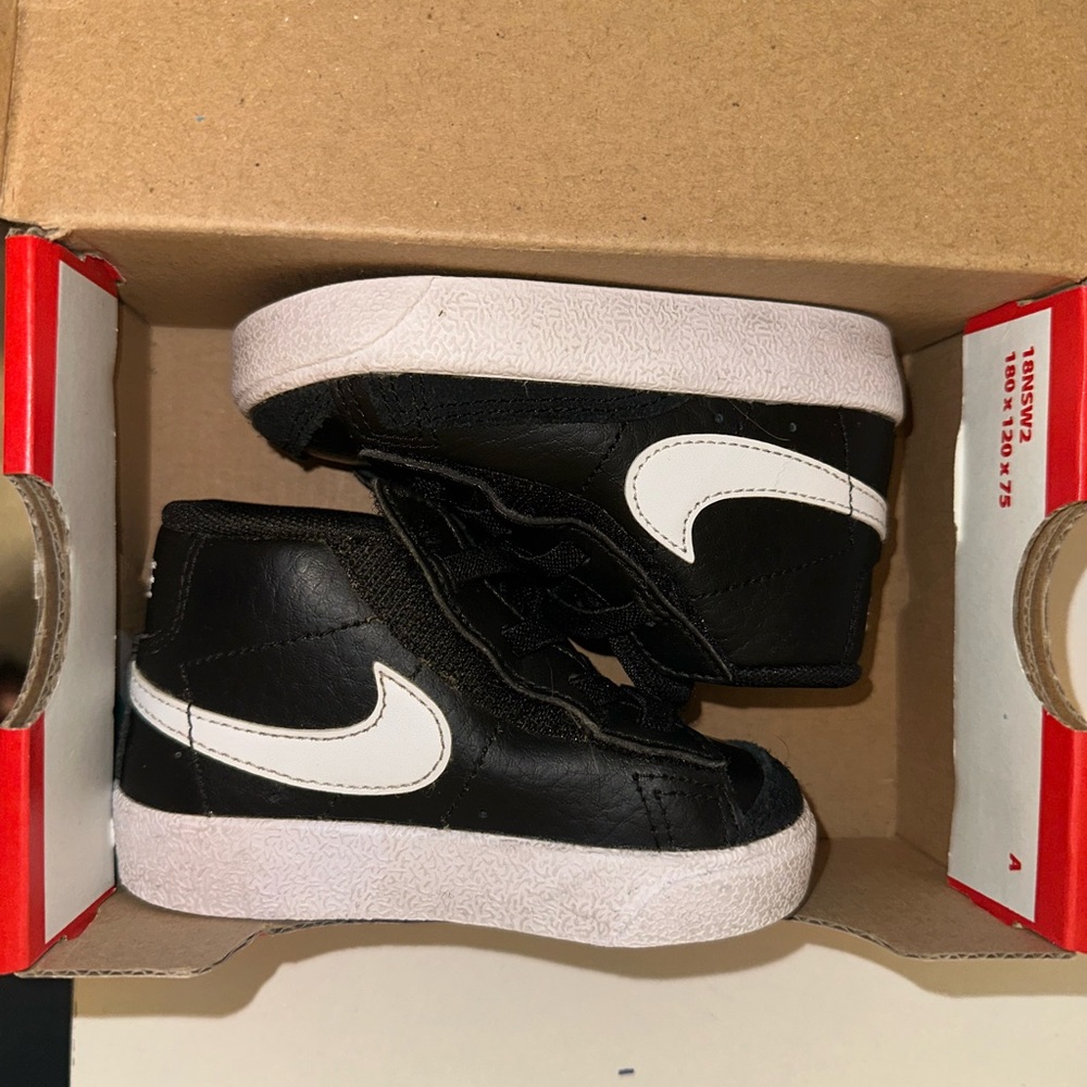 Nike Black and White High-Top Sneakers
